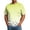 Yellow_#10, variant on Sewkxo Men's Crewneck Tshirt Plus Size Short Sleeve Gradient Color Casual Big and Tall Tees,Yellow 5XL
