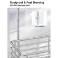 thumbnail image 3 of Carrito de ducha SMARTAKE colgante de acero inoxidable, 3 of 8