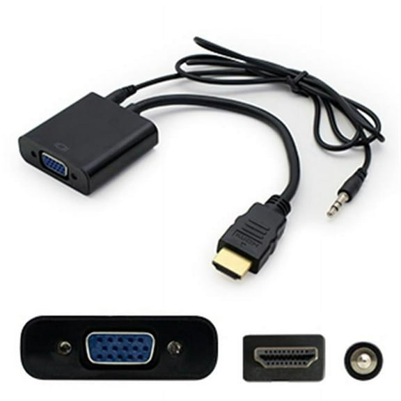 Add-onputer Peripherals, L Addon Hdmi Male To Vga Female White Adapter