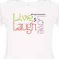 thumbnail image 4 of Inktastic Live, Laugh, Love Boys Long Sleeve Baby Bodysuit, 4 of 5