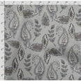 thumbnail image 4 of Soimoi Asian Paisley Printed,Cuddle Minky Fabric, Sewing Fabric by The Yard 56 Inch Wide,Decorative Plush Soft Fabric, Baby Garments, Toys and Blankets, Gray, 4 of 5
