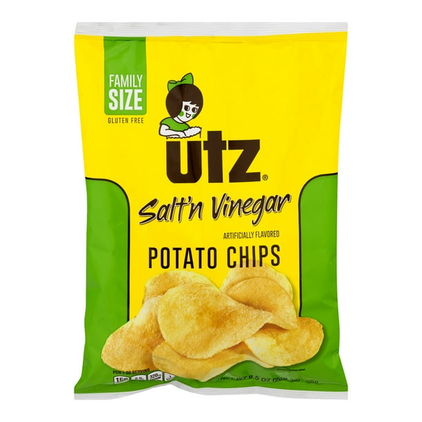 Utz Salt'n Vinegar Potato Chips, 9.5 Oz.