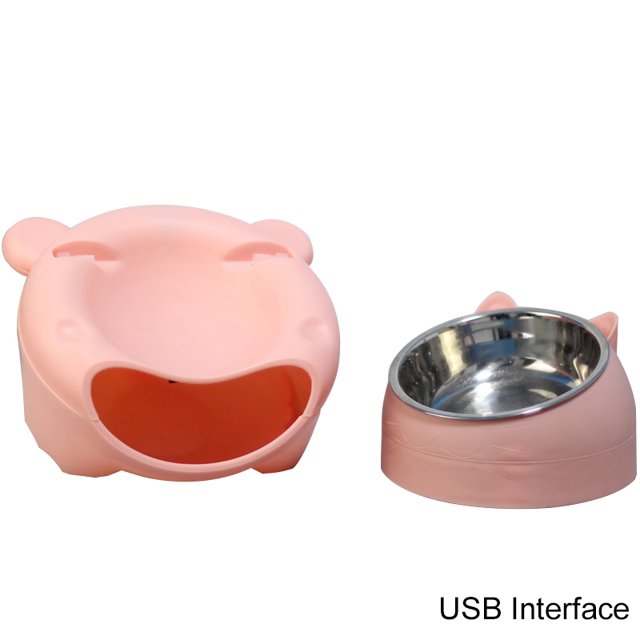 Automatic Cat Fountain LED Filtering Silent Pet Drinking Dispenser Cat Food Bowl