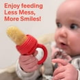 thumbnail image 5 of Love Noobs Baby Fruit Feeder, BPA-Free Baby Fruit Feeder & Teether Set, 4 Extra Teats, Red, 5 of 9