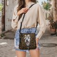 thumbnail image 5 of HELLHERO Leopard Schnauzer Print Crossbody Bag, Spacious PU Leather Satchel Purse with Zipper Closure for Daily Use and Dating, 5 of 7