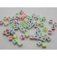 thumbnail image 5 of U8MO 250 Assorted Number "0-9" "#" Cube Pony Beads 6X6mm Jewelry Craft Funny Beads-4-4# Mixed Color With Black, 5 of 8
