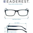 thumbnail image 6 of Readerest Blue Light Blocking Reading Glasses Blue 200 Magnification, 6 of 7