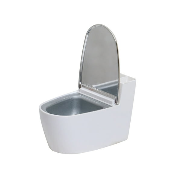 Cenicero de pared o de sobremesa con tapa | Diseño que bloquea los olores para baño, sala de estar y oficina | Uso interior y exterior | Bandeja de acero inoxidable fácil de limpiar