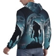 thumbnail image 6 of Haiem Moon Wolf Warrior Patterned Men's Hoodie with Kangaroo Pocket - Ideal Pullover Sweatshirt for Daily Wear, Travel, and Home-Medium, 6 of 7