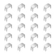 thumbnail image 1 of Unique Bargains 20Pack Zipper Stoppers, #5 Top & Bottom Stops for Rescue Repair, Silver Tone, 1 of 6
