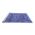 thumbnail image 2 of Ahgly Company Machine Washable Indoor Square Southwestern Blue Country Area Rugs, 8' Square, 2 of 4