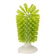 thumbnail image 1 of Hengkaising Cepillo de vidrio con ventosa vertical que se mantiene en el fregadero, cerdas, exfoliante, limpieza de botellas de cocina, lavado (verde), 1 of 5