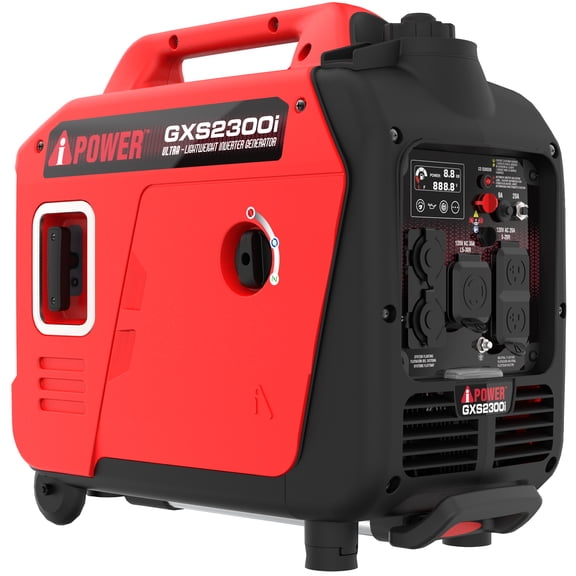 A-iPower 2300-Watt Gasoline Portable Inverter Generator with Recoil Start, 80cc OHV Engine, CO Sensor