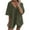 Army Green, variant on 2026 ! JINMGG Two Piece Outfits Women, 2026 Fashion Fall Fashion Women Casual Solid Short Sleeve V-Neck Loose Tops Nightwear Shorts Sleepwear Sets Black L