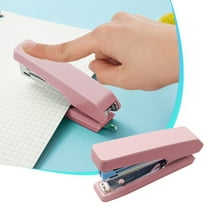 Macaron Colored Stapler For Student Office Use Size 10 Nail Compact Convenient And Labor-saving Stapler, Xinsrenus Under $5! Macaron Colored Stapler For Student