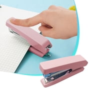 PEONAVET ABS stapler Macaron Colored Stapler for Student Office Use Size 10 Nail Compact Convenient and Labor-saving Stapler
