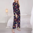 thumbnail image 3 of Daiia cute animals for Women's Long-Sleeved Pajama Set – Soft & Comfortable Sleepwear Button-Up Pajamas Cozy Lounge Wear-Large, 3 of 7