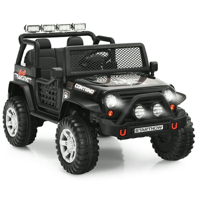Patiojoy Kids Ride on Truck 12V Electric Truck w/Remote Control Battery Powered Ride on Toy Car Black