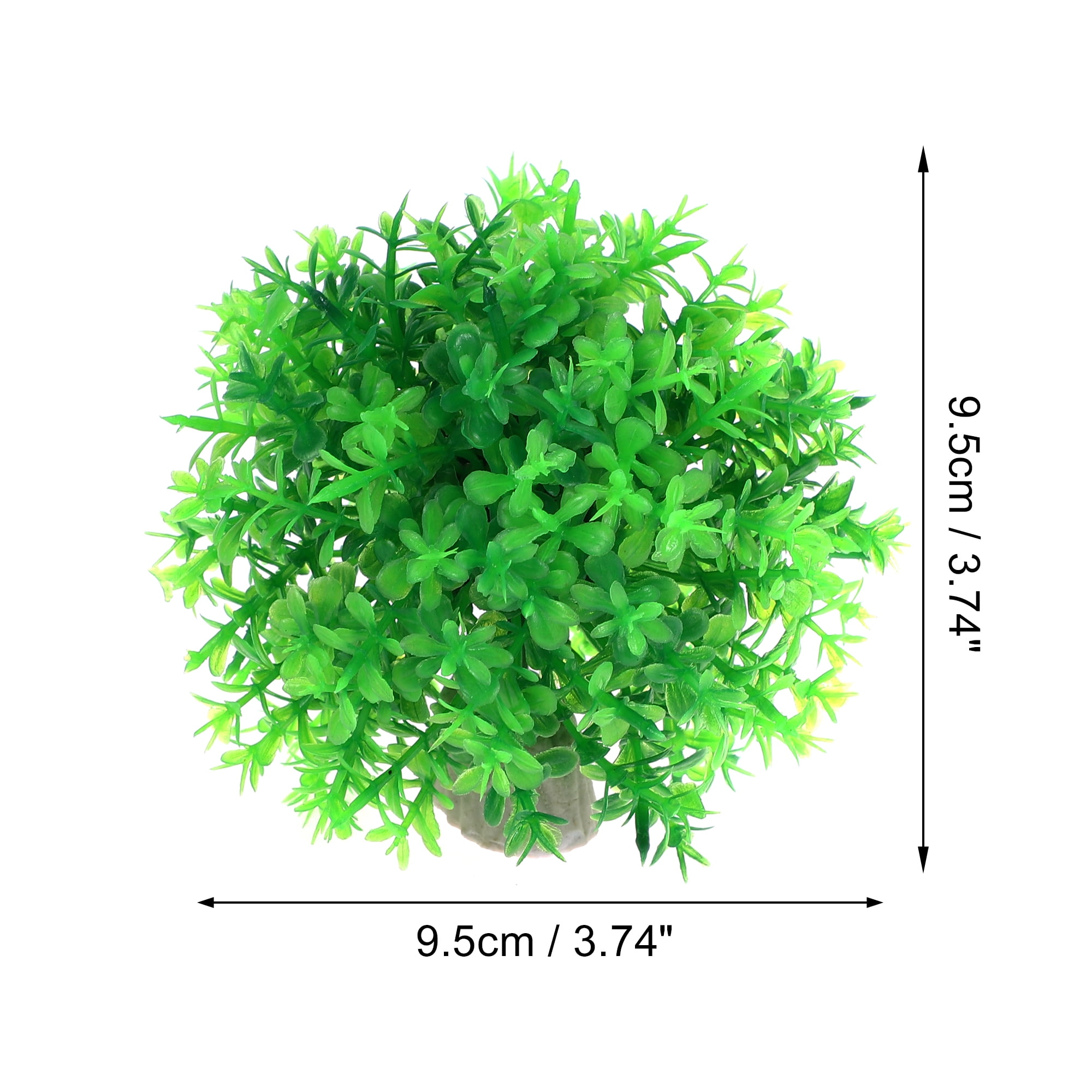 Unique Bargains Artificial Plastic Lawn for Fish Tank Landscape Decoration Green 6.3x5.91 inch 1 Pcs