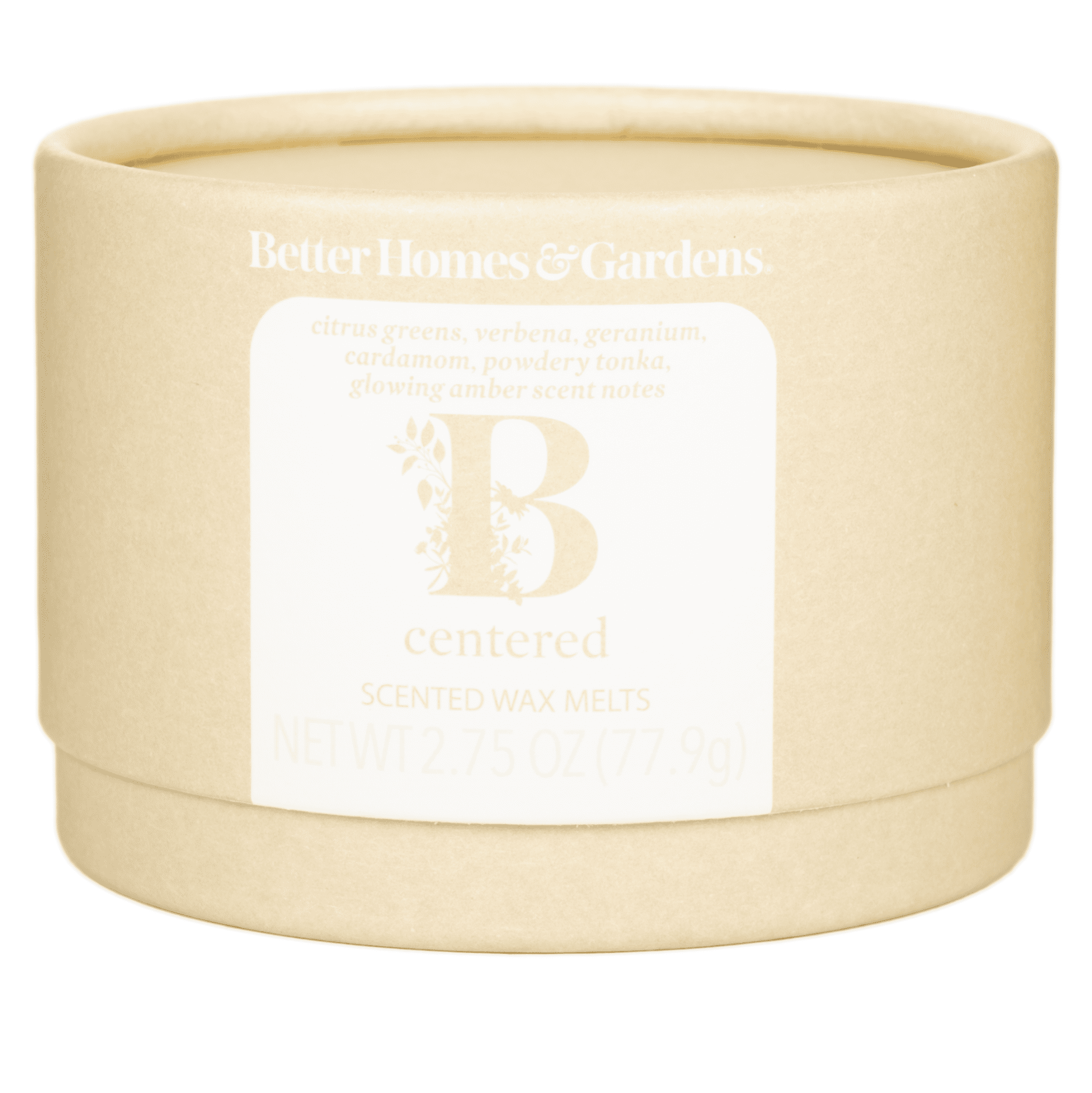 B Centered Essential Oil Infused Wax Melts, Better Homes & Gardens, 2.75 oz (1-Pack)