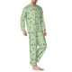 thumbnail image 2 of Fotbe Spring Gnomes Pijama de Hombre con Estampado de Manga Larga, Conjunto de 2 Piezas, Ropa de Dormir Suave y Cómoda con Bolsillos-Medium, 2 of 7