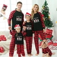 thumbnail image 1 of Pyjama familial assorti de Noël - Design exclusif avec mes 3 Snowmies - Ensemble Pyjama noir, 1 of 5