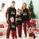 thumbnail image 2 of Pijamas familiares a juego de Navidad, diseño exclusivo de Chillin con My 3 Snowmies, conjunto de pijamas negros, 2 of 3