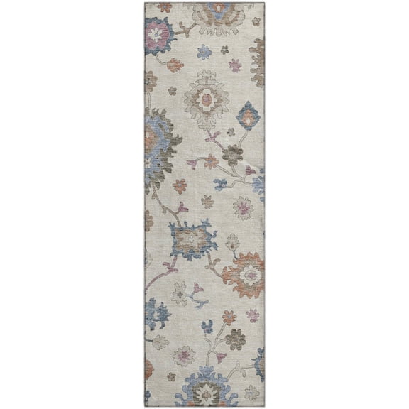 Dalyn Rugs Premium Machine Washable Mayfield AMF1218 Ivory 2'3" x 7'6" Runner Rug