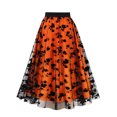 thumbnail image 2 of Plus Size Skirts for Women Vintage Print Casual Summer High Waist A-Line Skirts for Party Women's Skirts on Clearance, 2 of 7