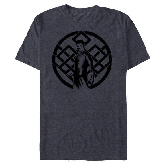 Marvel Shang-Chi and the Legend of the Ten Rings Ether Brush - Short Sleeve Blended T-Shirt for Adults – Customized-Navy Heather