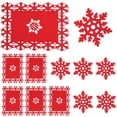 thumbnail image 1 of Paquete de 12 manteles individuales y posavasos navideños, 1 of 5