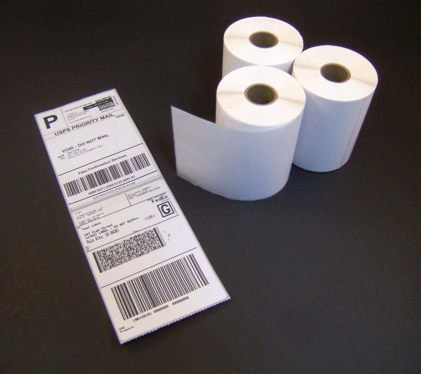 1000 Direct Thermal Shipping Labels 4x6 Fanfold for Zebra Rollo Eltron Not Rolls 