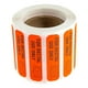 thumbnail image 2 of 500 etiquetas adhesivas de papel para uso rectal únicamente con superficie impermeable. 500 etiquetas. Naranja, 2 of 9