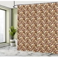 thumbnail image 4 of Ambesonne Beige Tan Shower Curtain, Little Pebbles Natural, 69"Wx75"L, Caramel Pale Rust, 4 of 4