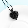 thumbnail image 4 of Hollow Heart Urn Necklace for Ashes - Memorial Cremation Jewelry for Ashes Heart Urn Locket for Ashes Stainless Steel Urns Pendant Keepsake Jewelry, 4 of 8