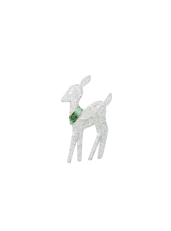 Reindeer String Lights - 5ft, 10 LED, Warm White, Battery Operated Christmas Decor