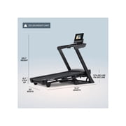 NordicTrack T Series 10 Treadmill: 10 HD Touchscreen, 0-12% Incline, 0-12 MPH Speed, ActivePulse™ Heart Rate, SelectFlex™ Cushioning, SpaceSaver™ Folding & iFIT Membership for Interactive Workouts