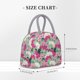 thumbnail image 2 of Balery Orchids Flowers Bolsa de Almuerzo para Mujeres, Caja de Almuerzo, Bolsa de Almuerzo Pequeña Impermeable, Tote de Almuerzo Reutilizable con Gran Capacidad, 2 of 6