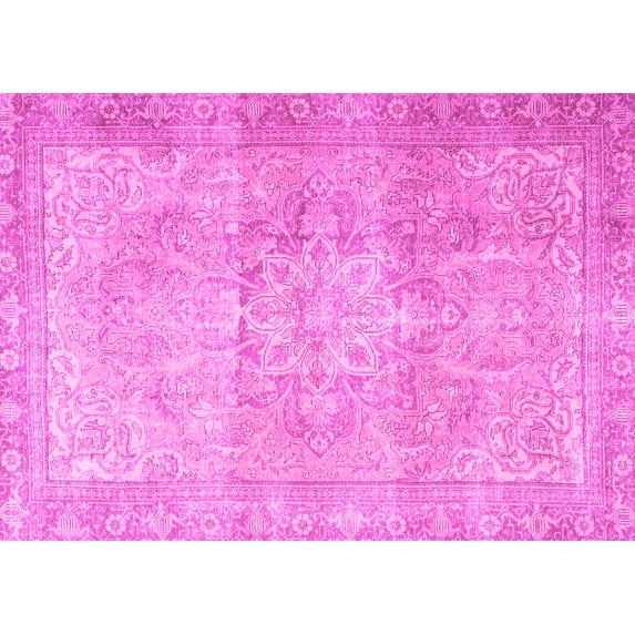 Ahgly Company Indoor Rectangle Persian Pink Traditional Area Rugs, 4' x 6'