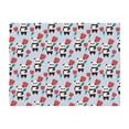 thumbnail image 4 of KLL Panda And Rose Print Fleece Throw Blanket, Horizontal Fleece Bedding Cute Soft Blankets Comfy Fleece Flannel Plush Home Decor for Couch & Bed -50"x40", 4 of 9