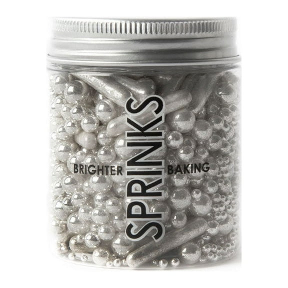 BUBBLE & BOUNCE SHINY SILVER SPRINKLES BY SPRINKS