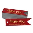 thumbnail image 1 of Inkdotpot Gold Foil Paper Hang Tags Thank You For Celebrating With Me Birthday Favor Tags 50 Pieces, 1 of 6