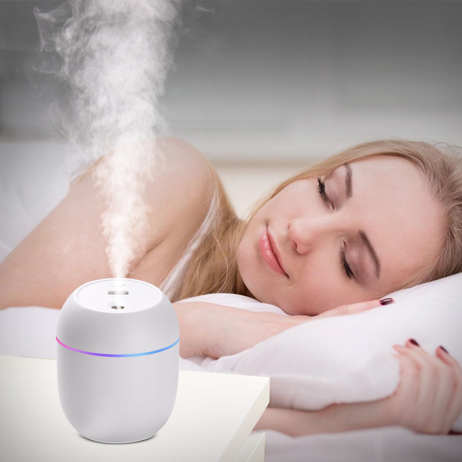 Mini Humidifier, 250ml Small Humidifier for Plants, Personal Humidifier