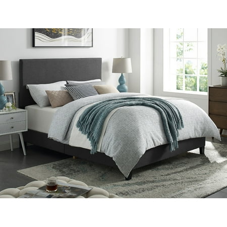 - DHI Upholstered Apartment Bed, Grey, Multiple Sizes