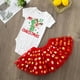 thumbnail image 1 of Mi primer mono rojo para niña recién nacida de Navidad, mono informal de manga corta para niña pequeña, vestidos de pastel, los mejores regalos de Navidad, 1 of 5