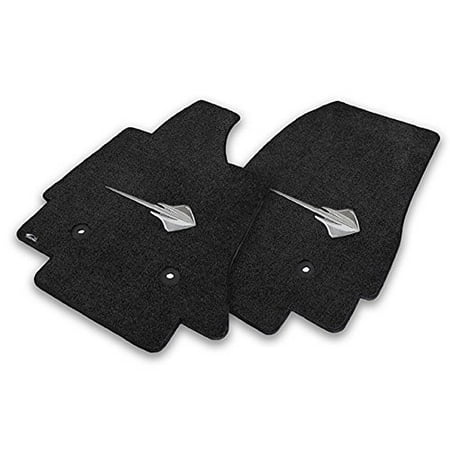 2014 2016 C7 Corvette Jet Black Floor Mats Stingray Logos