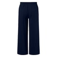 thumbnail image 5 of Bovxnpu Girls Cotton Casual Pants Linen Cotton Girls Shorts Casual with Pockets Drawstring Waist Pants, 5 of 5