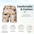 thumbnail image 5 of Gaeub Beagle Dog On Brown Mens Swim Trunks Stretch Beach Shorts Quick Dry for Men Swim Shorts Swimwear with Pockets- 3X-Large, 5 of 9
