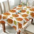 thumbnail image 4 of 60"x90" Halloween Pumpkin Tablecloth, Waterproof Washable Polyester Square Table Cover Durable Tablecloth for Kitchen Dining Table Party Decor, 4 of 7