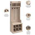 thumbnail image 4 of Woodland 24W Hall Tree & Shoe Bench w/ Shelves in White Maple - Engineered Wood, 4 of 6